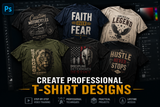 Create Professional T-Shirt Designs with Adobe Photoshop